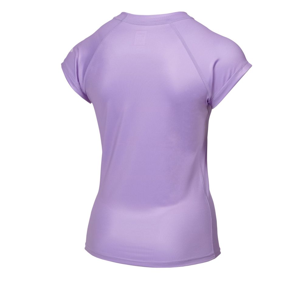 Mystic - Star Short Sleeve Rash Vest Women - Lilac - 2022