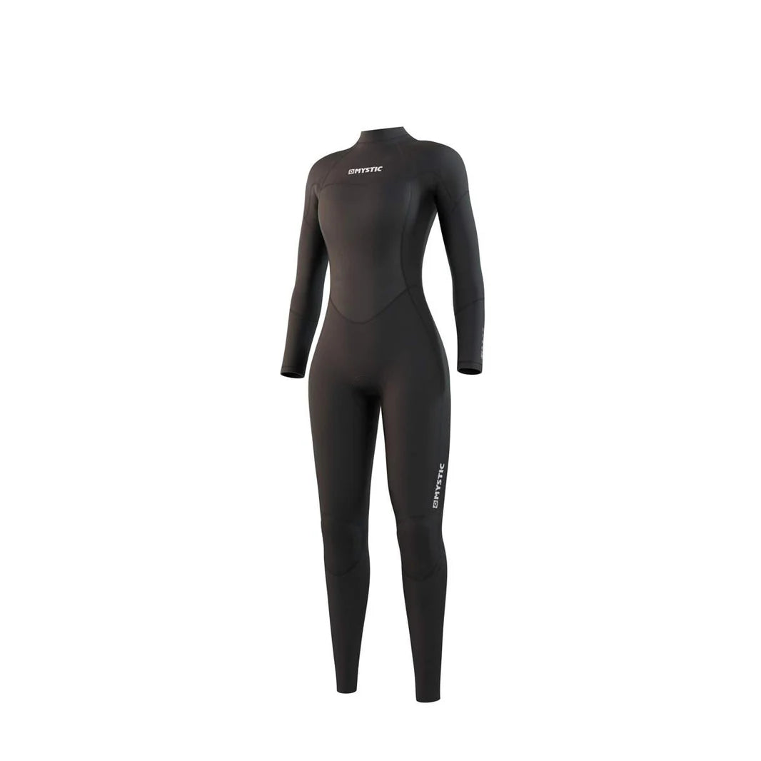 Women Star 5/3mm Back Zip Wetsuit - Black - 2024