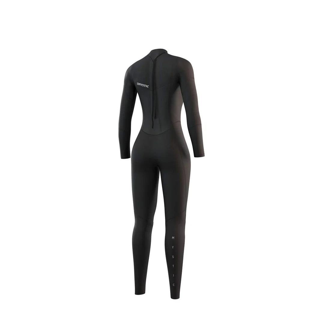 Women Star 5/3mm Back Zip Wetsuit - Black - 2024