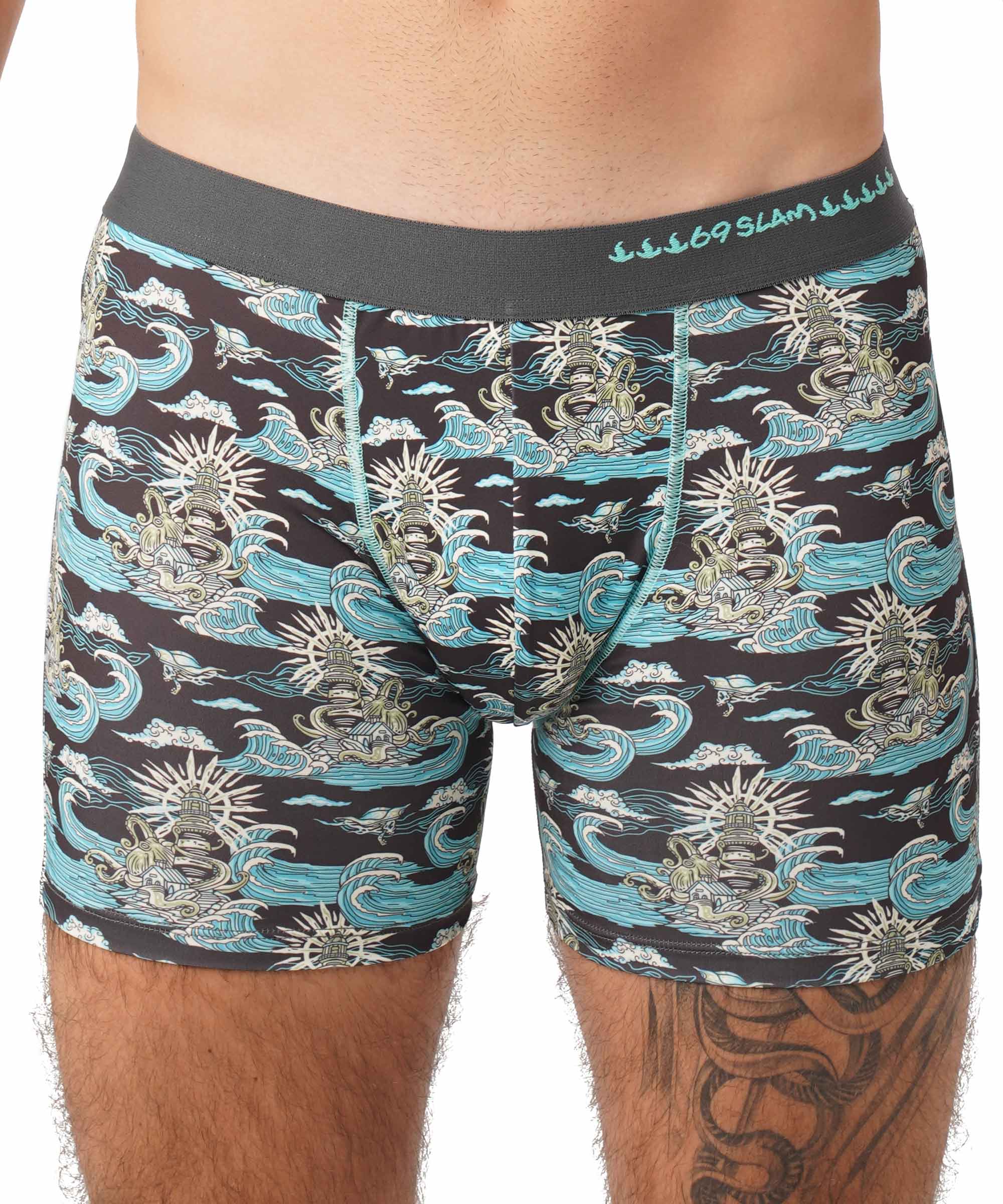 KRAKEN POLYESTER FITTED BOXER